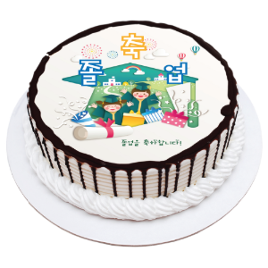 졸업  DIY 레터링 케익 만들기 재료 식용포토용지 초코 바닐라 2호 케이크 시트
